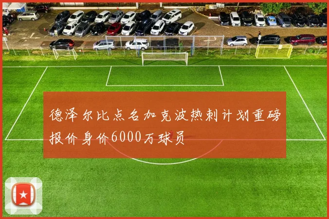 德泽尔比点名加克波热刺计划重磅报价身价6000万球员